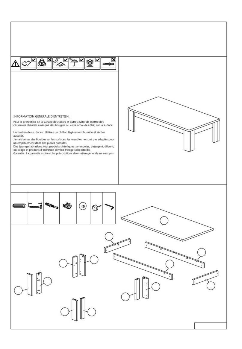 emob Elvis Sofa Table CT 15035-S5V User manual emob Elvis Sofa Table CT 15035-S5V User manual