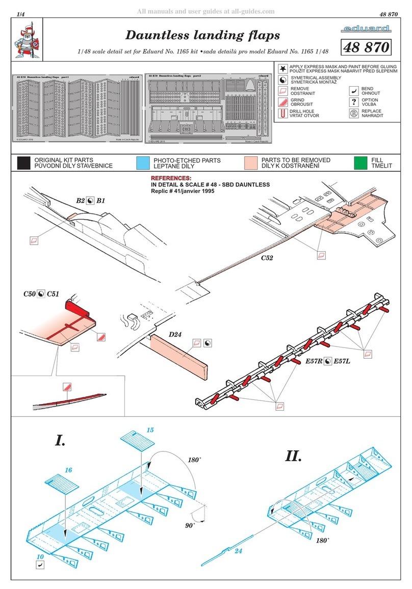 Eduard Dauntless landing flaps User manual Eduard Dauntless landing flaps User manual