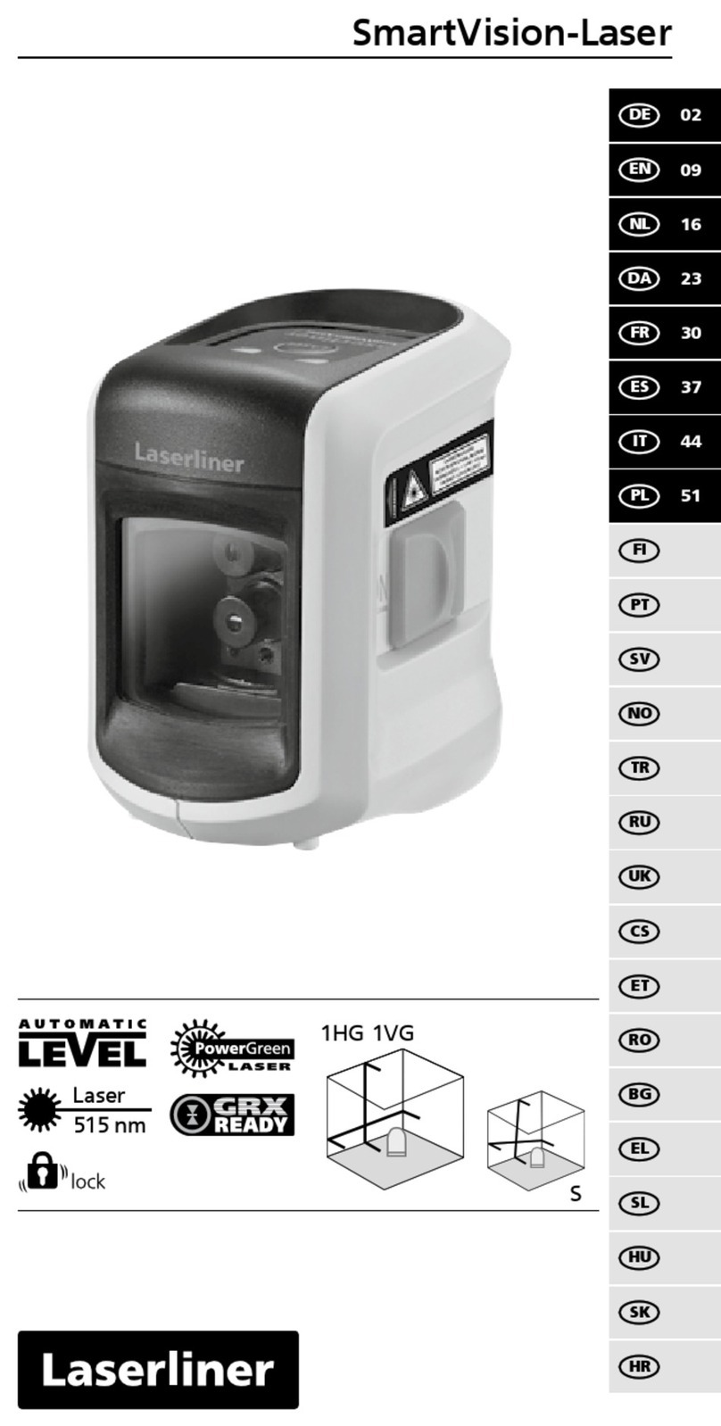 LaserLiner SmartVision-Laser operating instructions