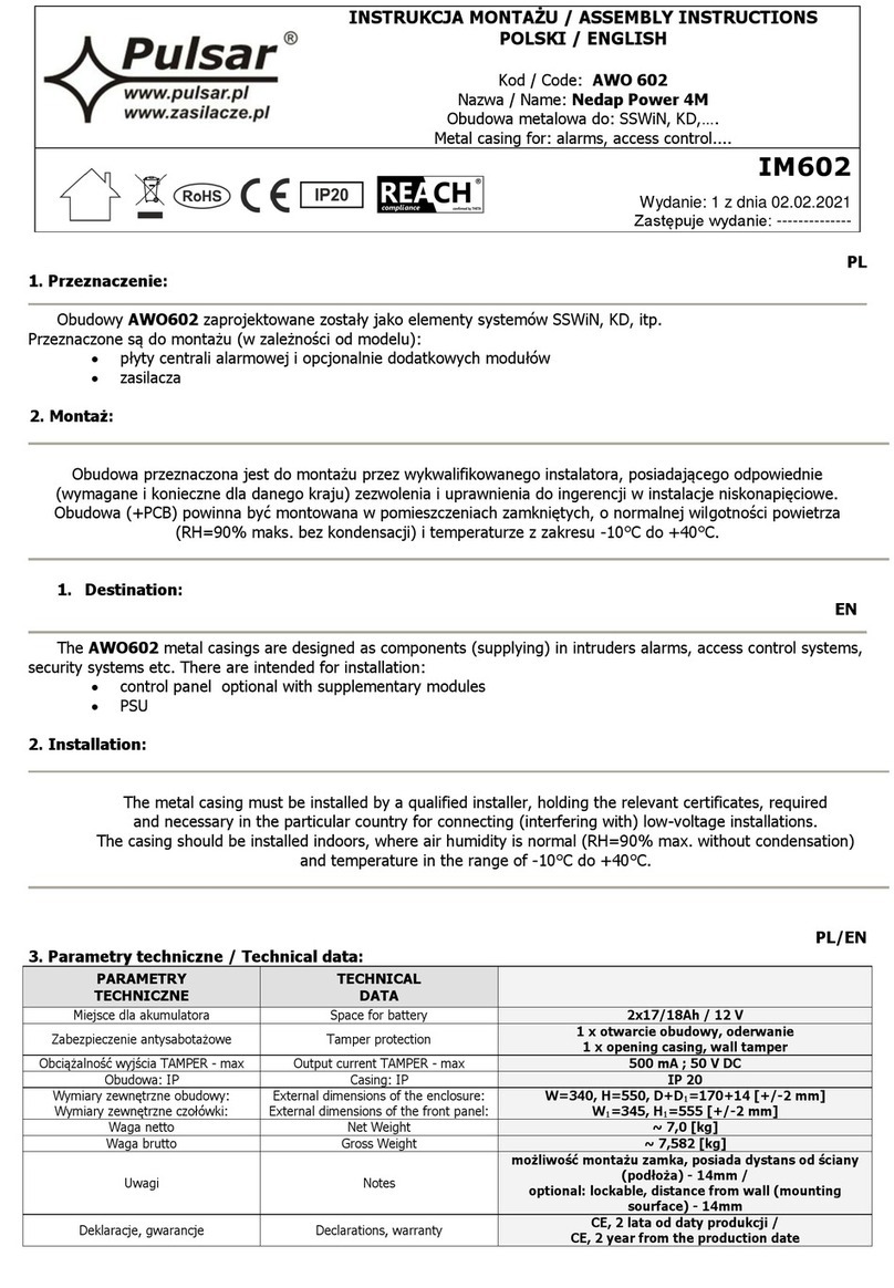 Pulsar Nedap Power 4M User manual Pulsar Nedap Power 4M User manual