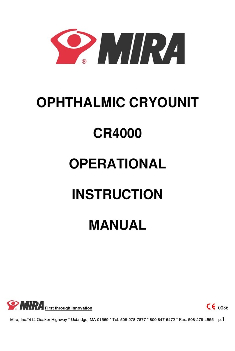 Mira CR4000 Operational Instruction Manual