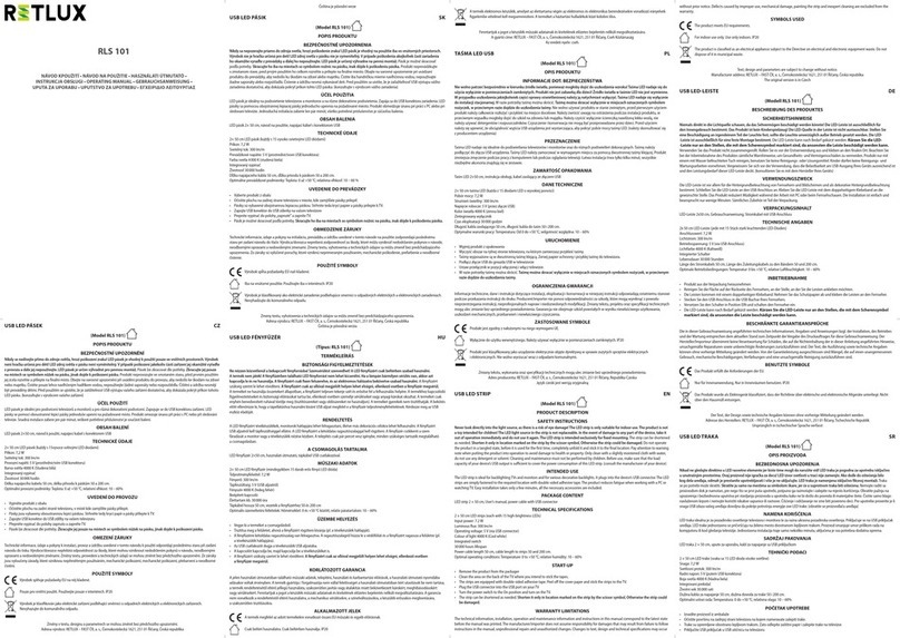Retlux RLS 101 operating manual