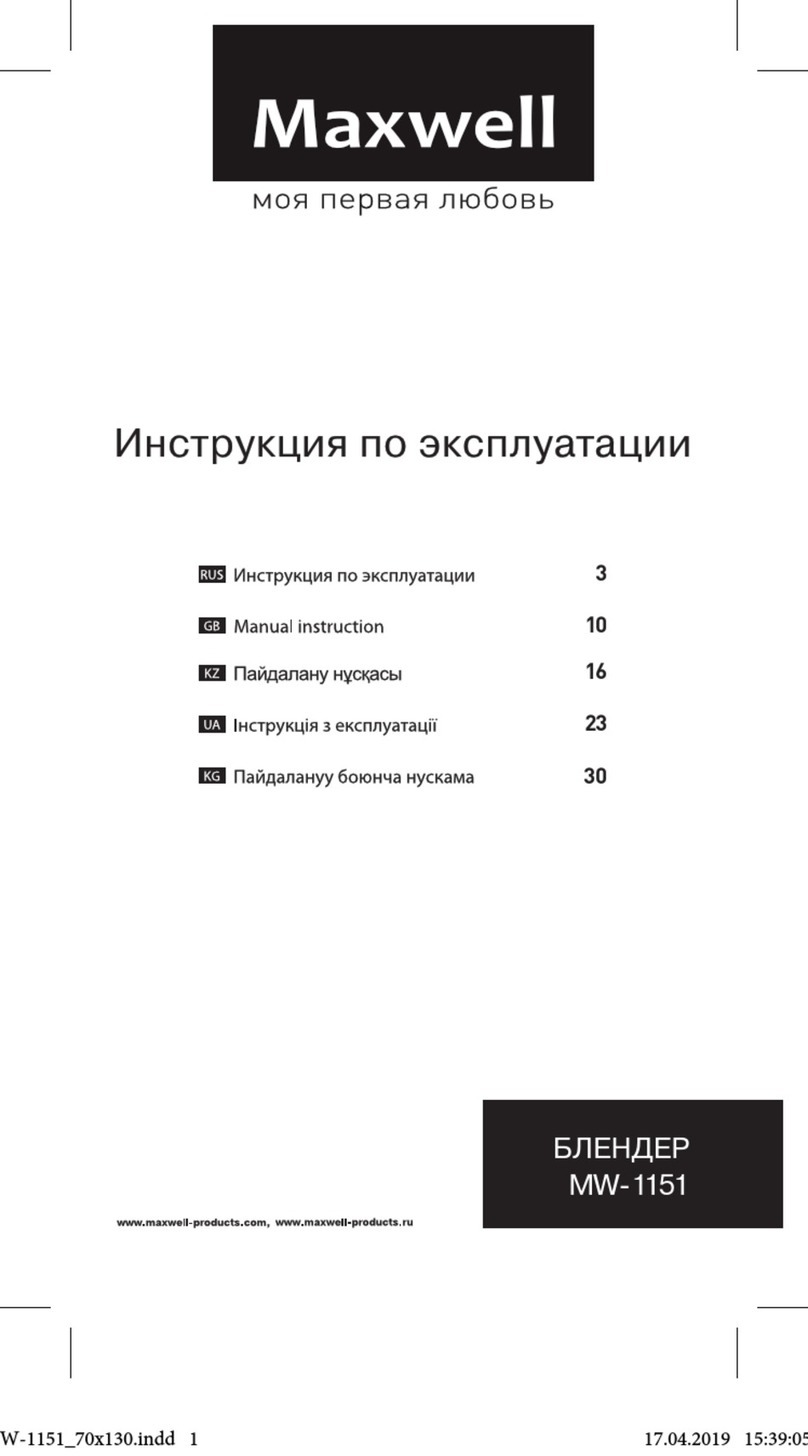 Maxwell MW-1151 User manual Maxwell MW-1151 User manual