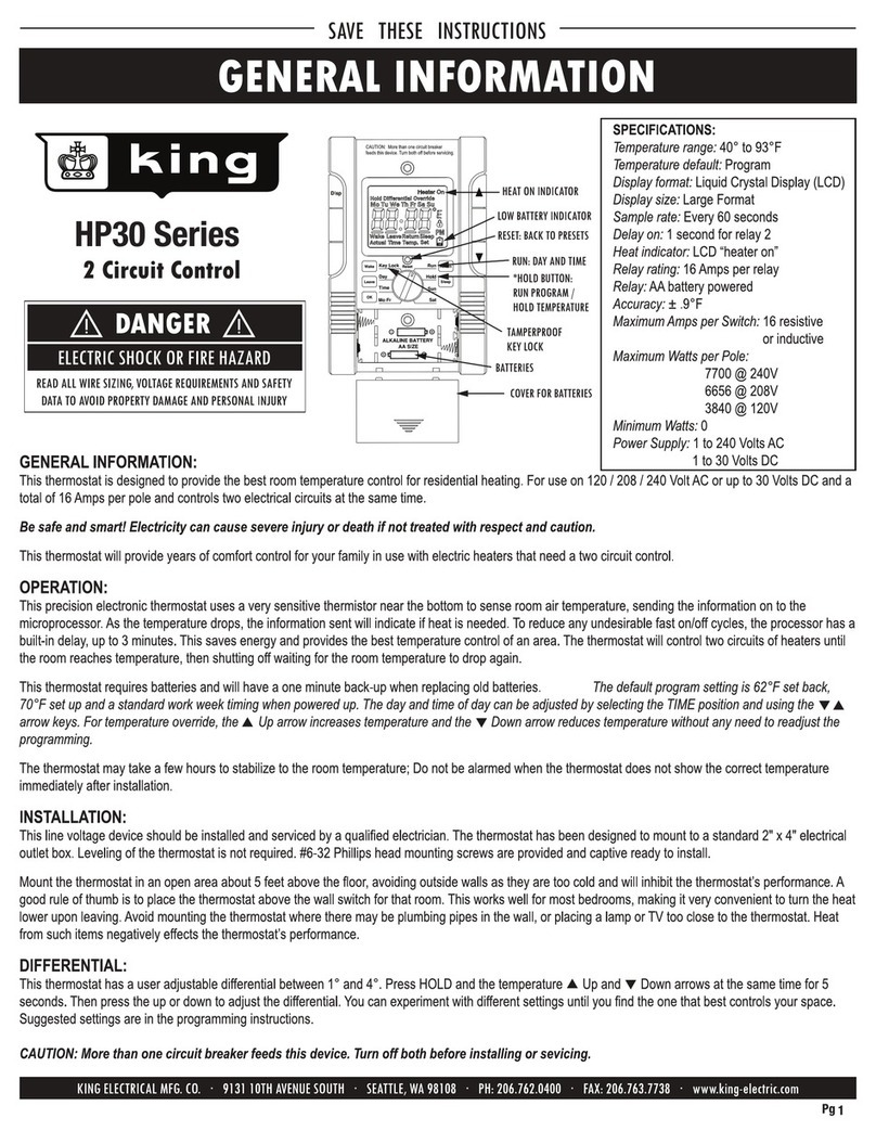 KING HP30 Series User manual