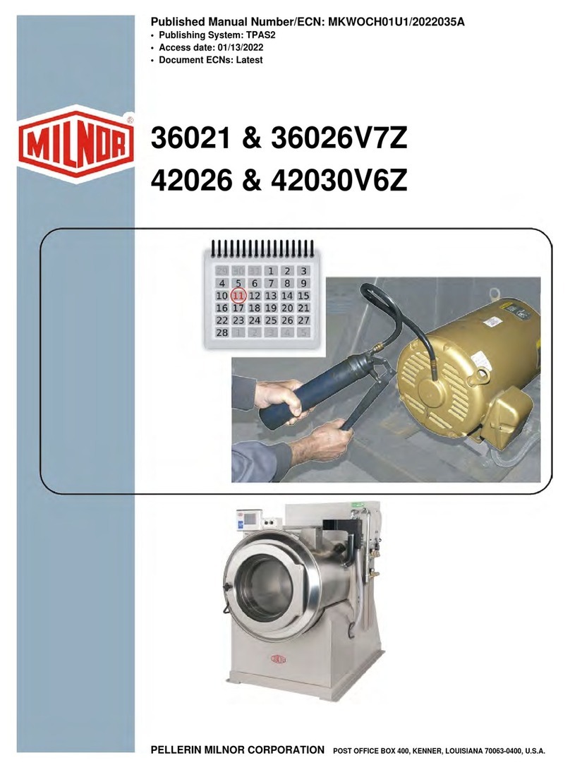 Milnor 36021 Operating manual