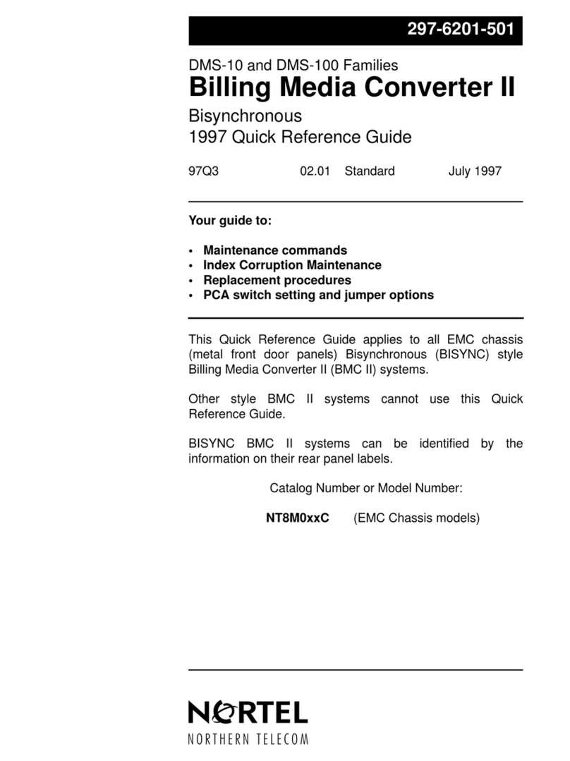 Nortel DMS-10 Quick reference guide