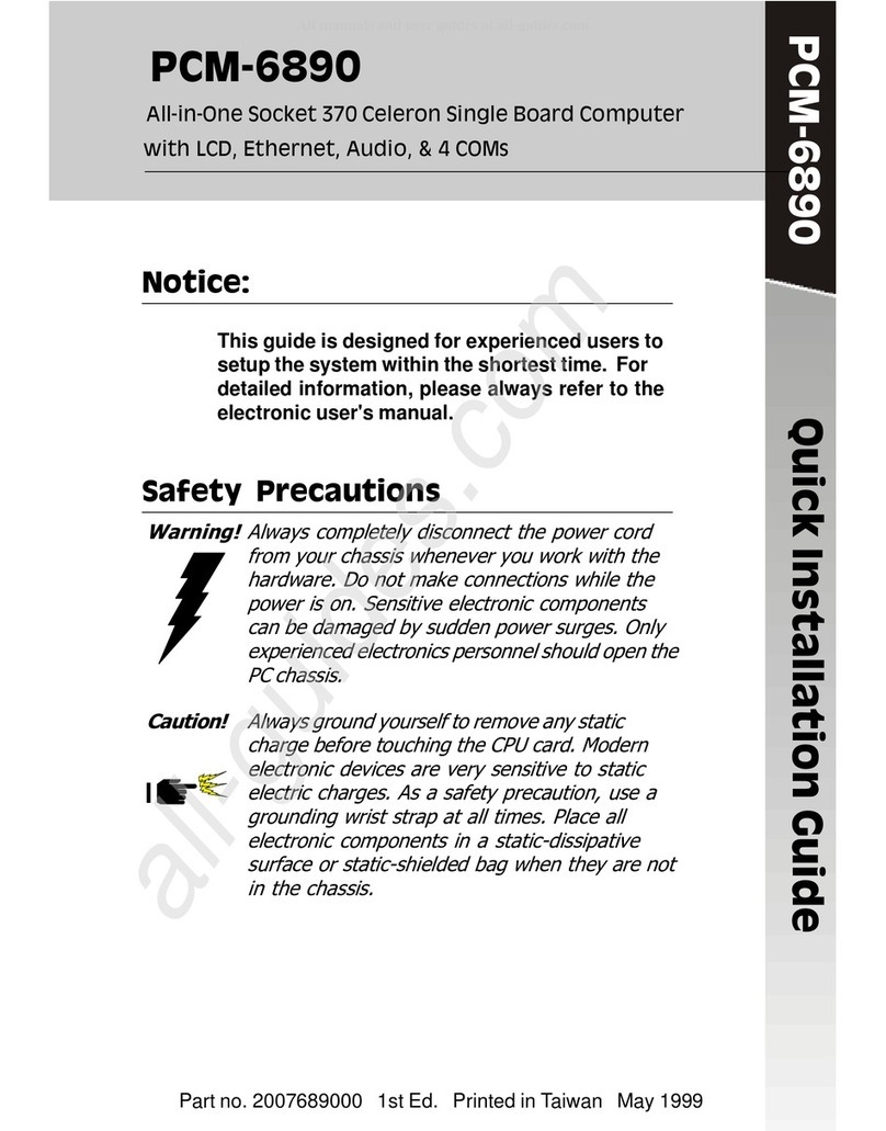 Aaeon PCM-6890 User manual Aaeon PCM-6890 User manual