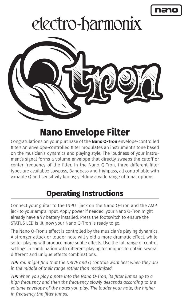 Electro-Harmonix Nano Q-Tron User manual