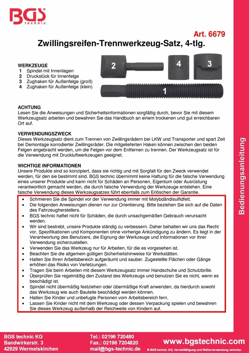 BGS technic 6679 User manual