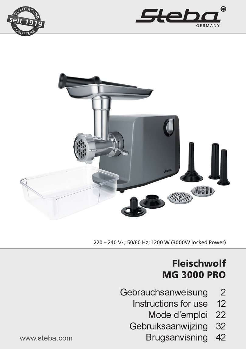 Steba MG 3000 PRO User manual