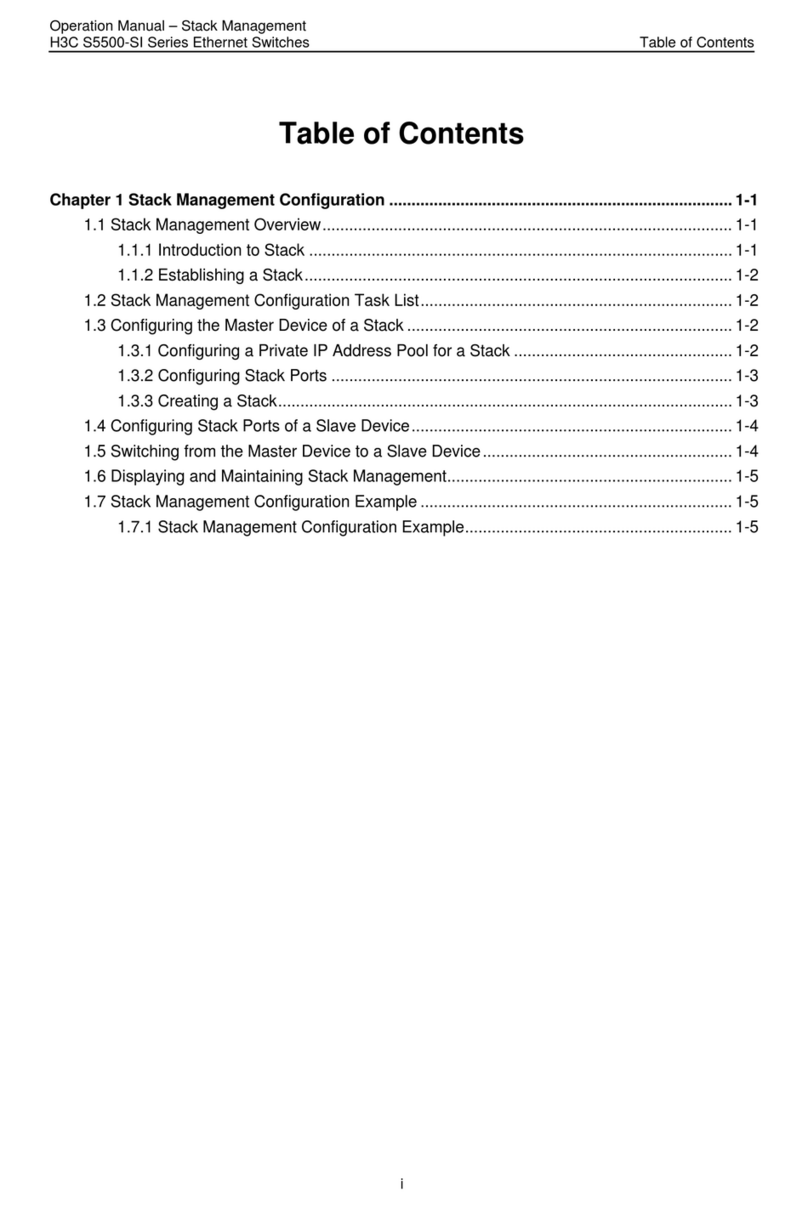 H3C S5500-SI Series User manual H3C S5500-SI Series User manual