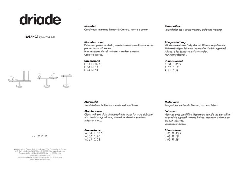 driade BALANCE quick start guide