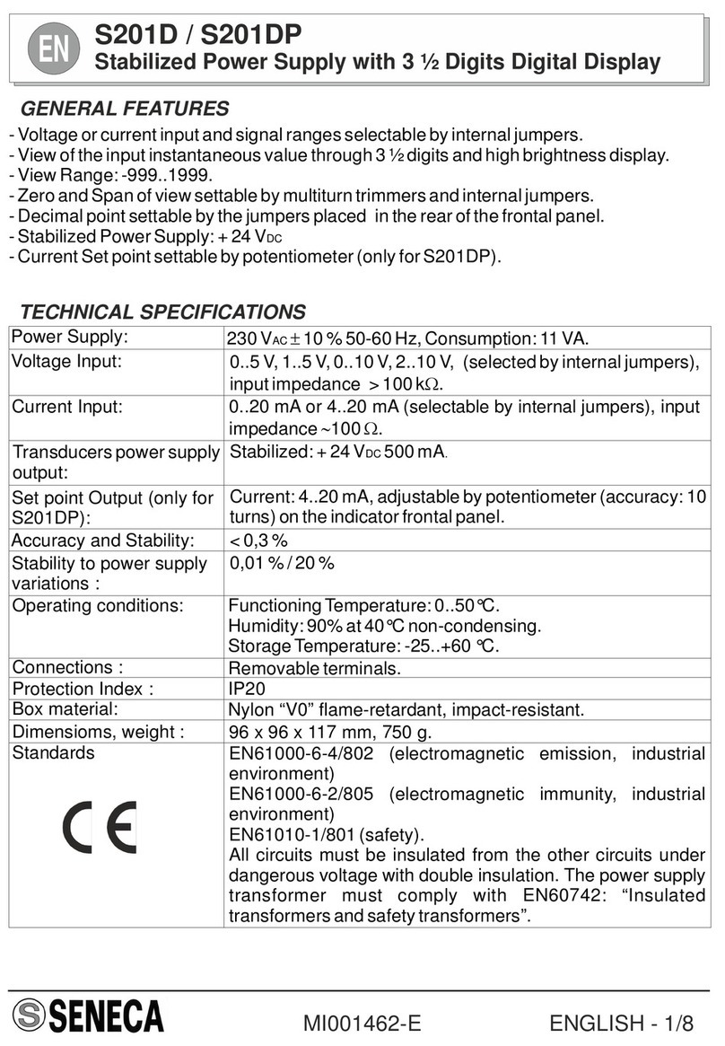 Seneca S201D User manual
