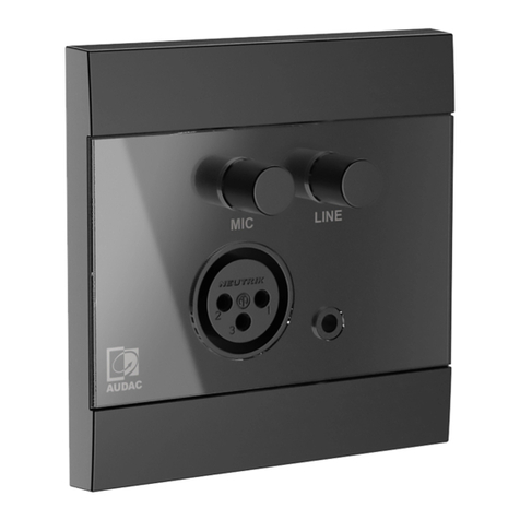 AUDAC WP205 User manual