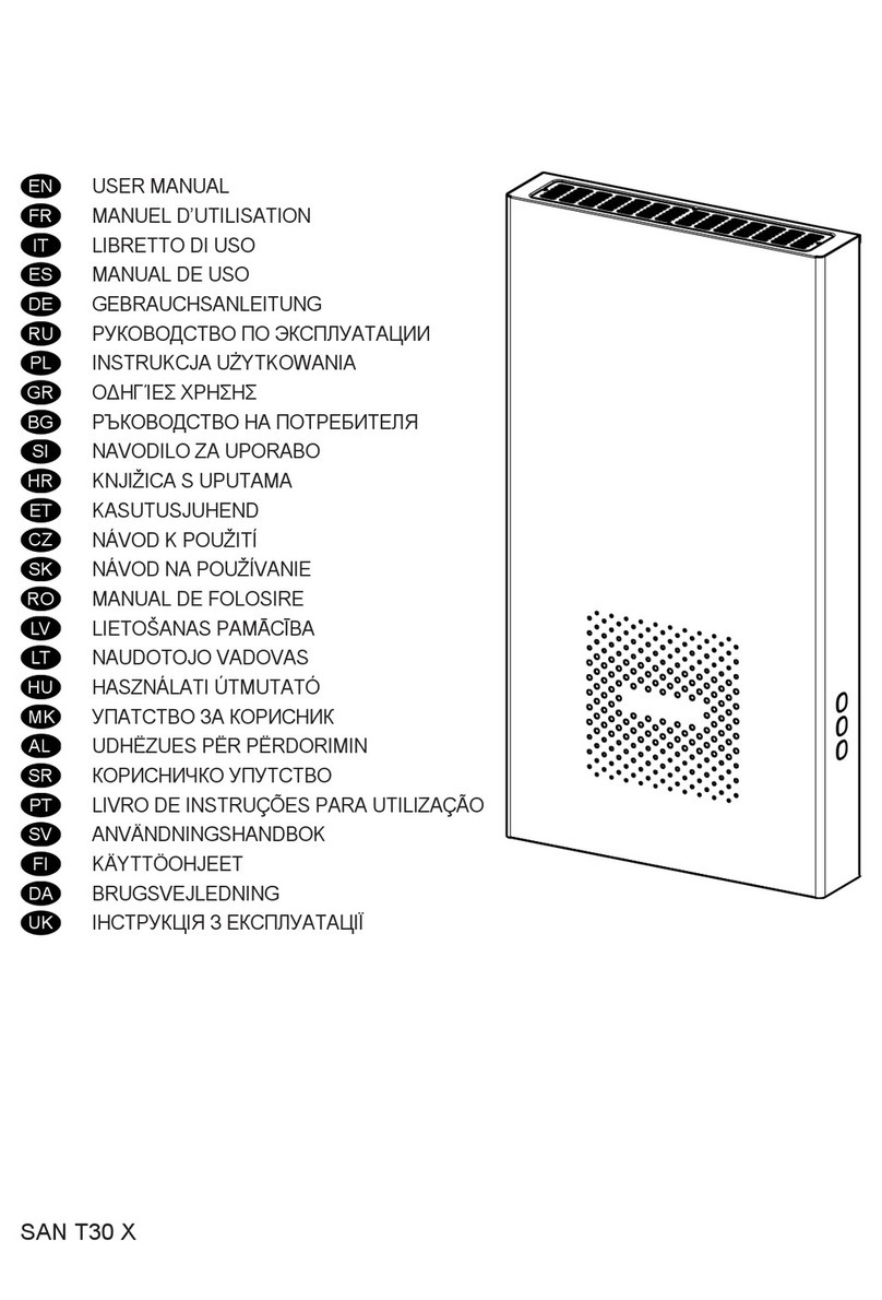 Faber SAN T30 X User manual