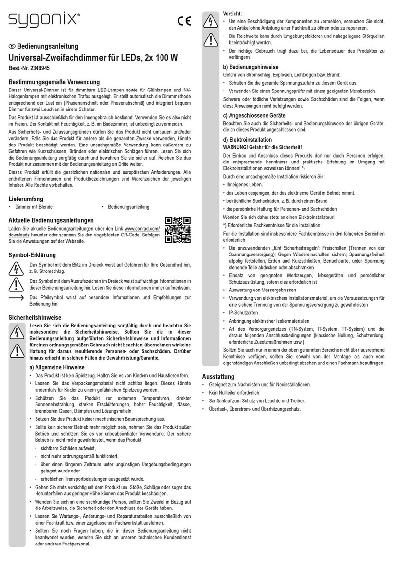 Sygonix 2348945 operating instructions
