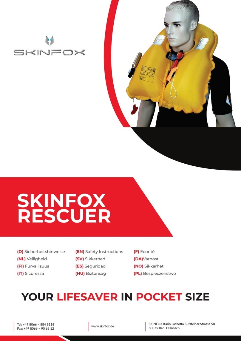 SKINFOX RESCUER Safety instruction