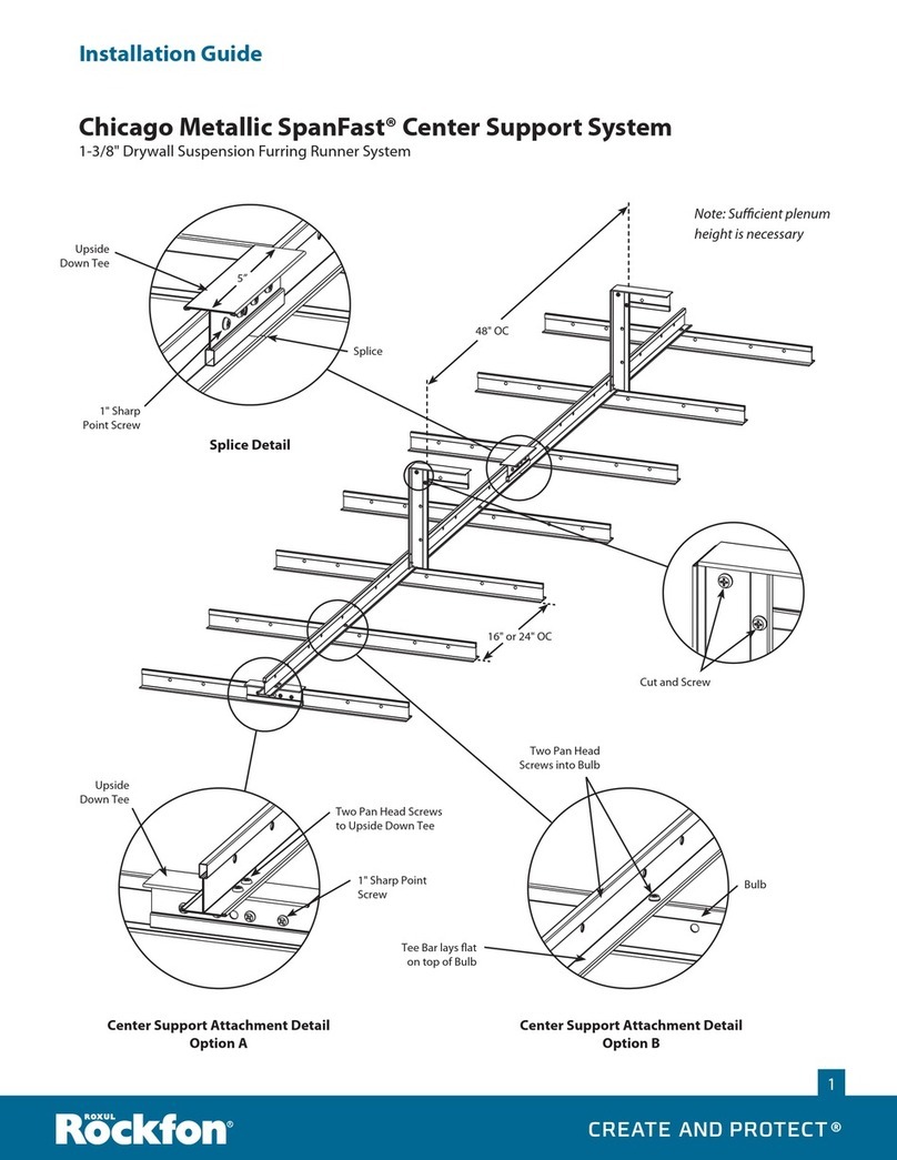Rockfon Chicago Metallic SpanFast 640SF.072 installation guide