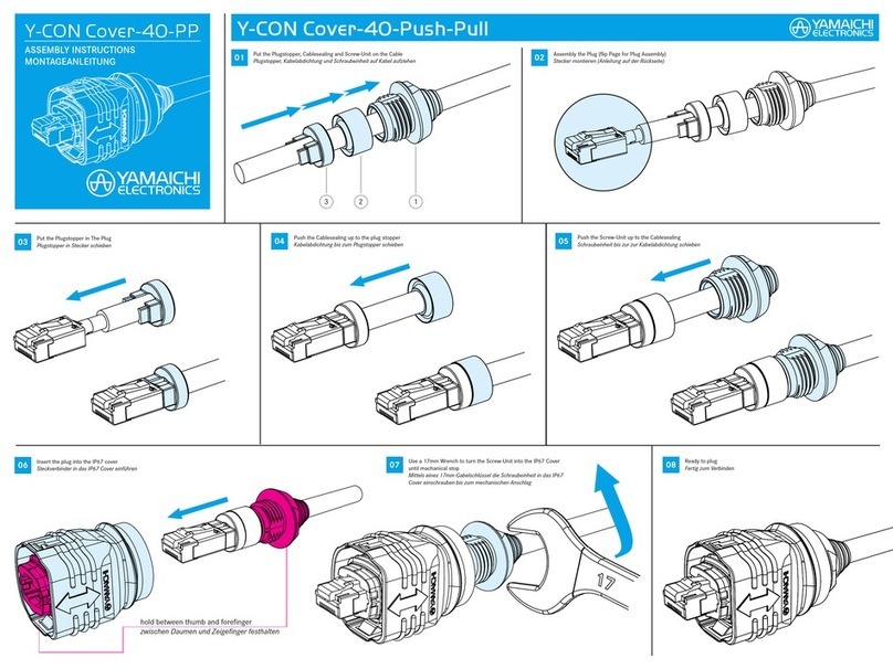 Yamaichi Electronics Y-CON Cover-40-PP Assembly instructions
