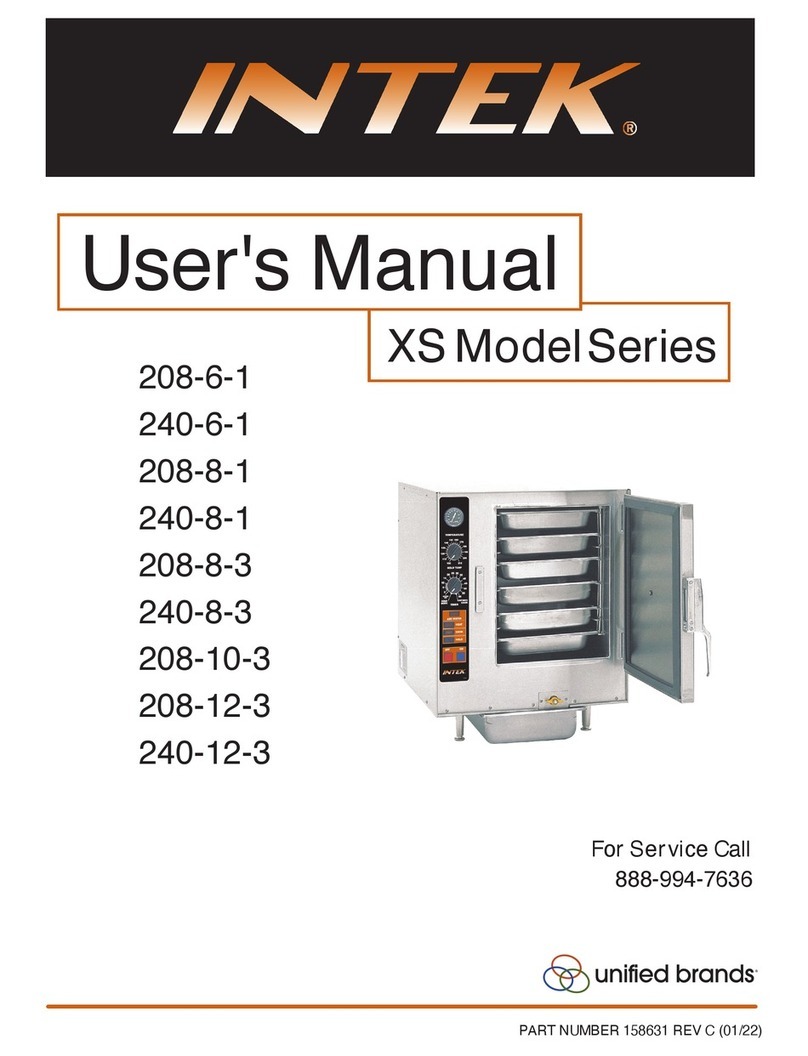 Unified Brands INTEK XS Series User manual