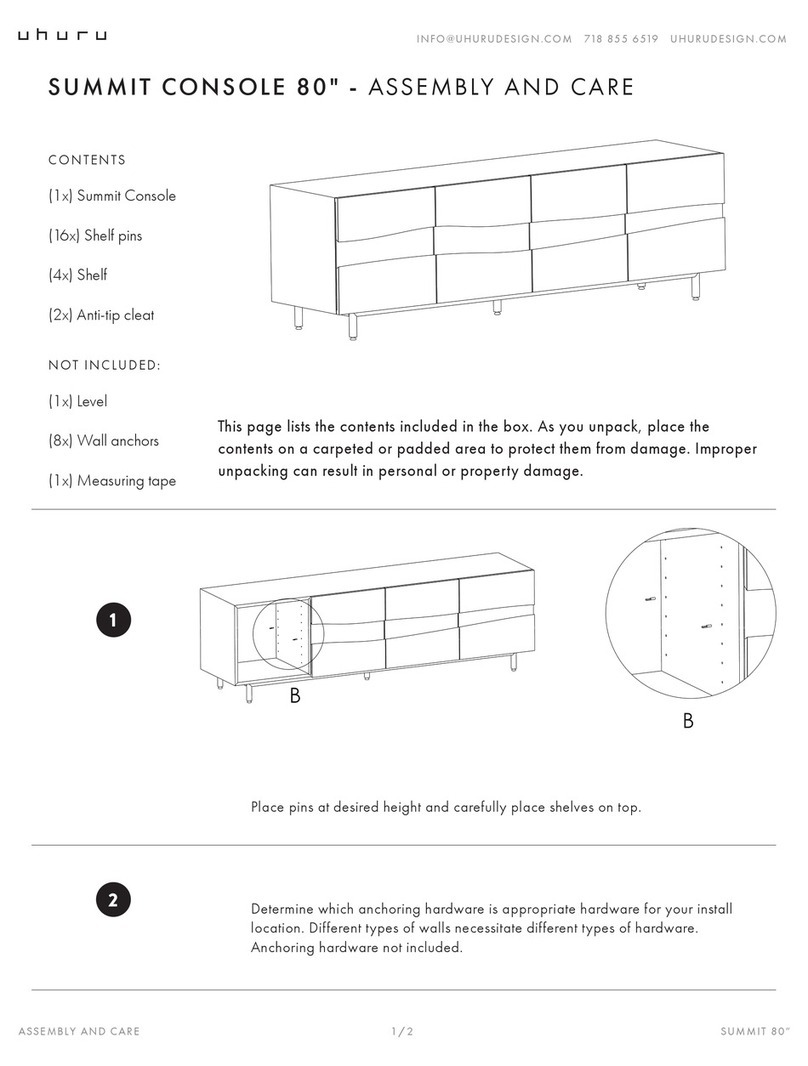 uhuru SUMMIT CONSOLE 80" User manual uhuru SUMMIT CONSOLE 80" User manual