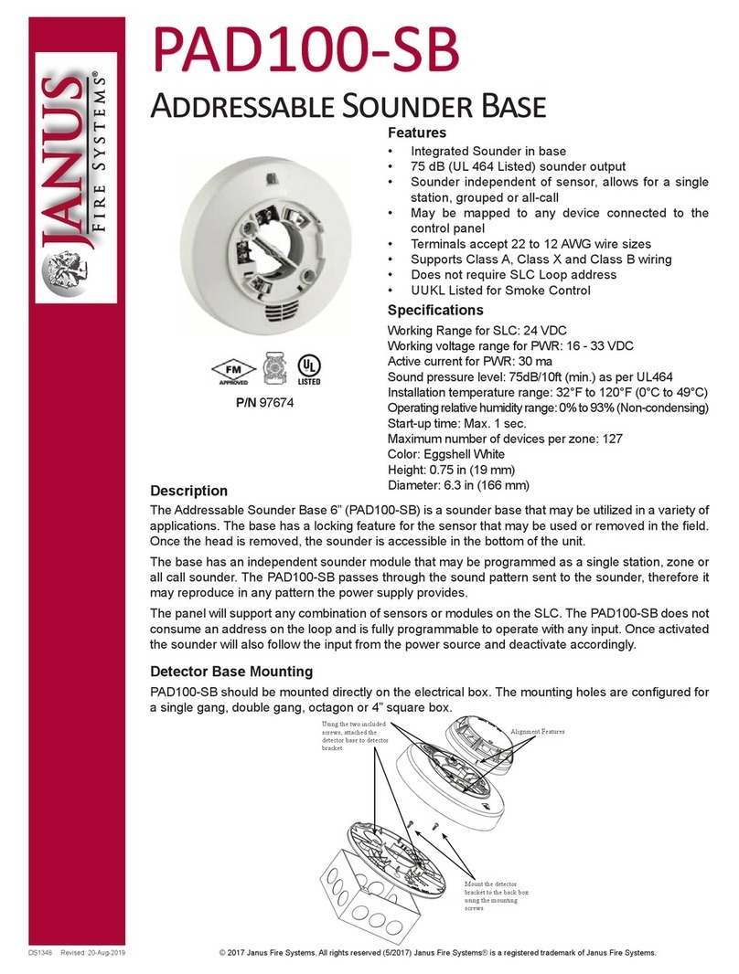 Janus PAD100-SB quick start guide