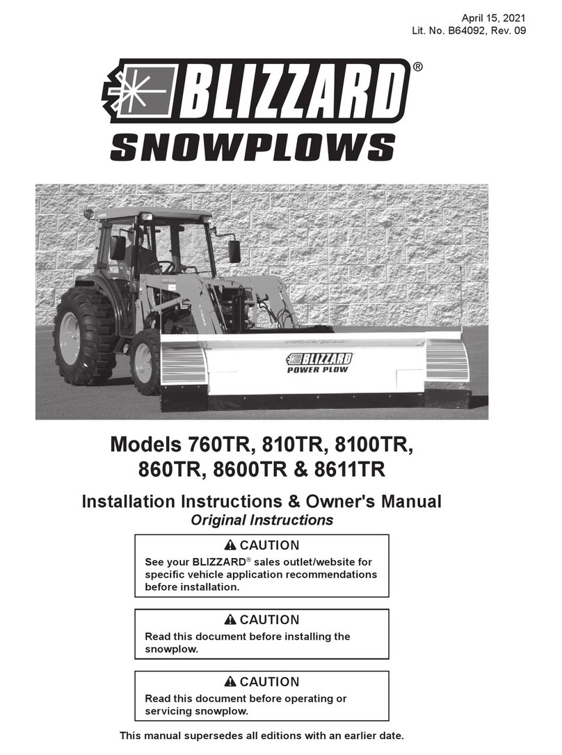Blizzard 760TR Installation instructions & owner's manual