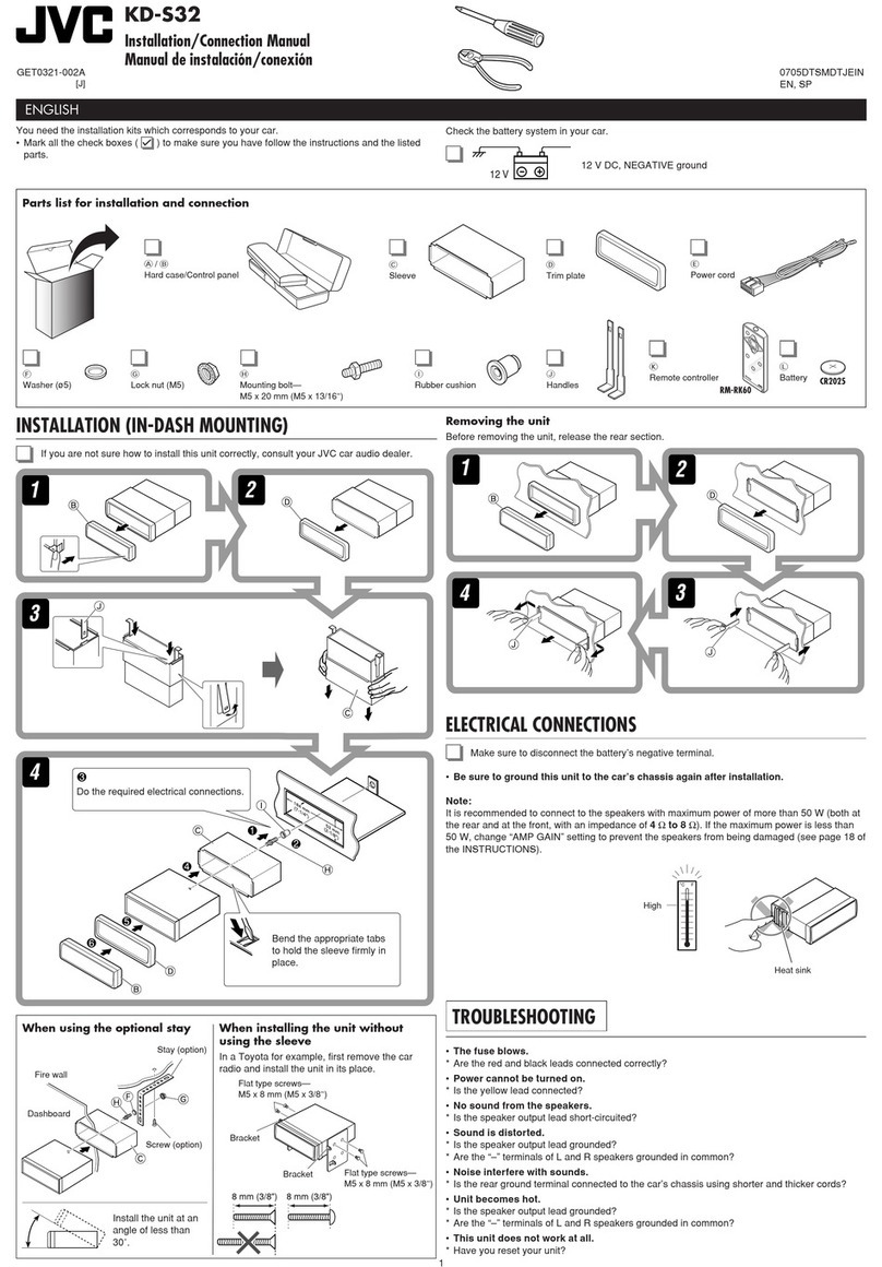 JVC KD-S32 Guide
