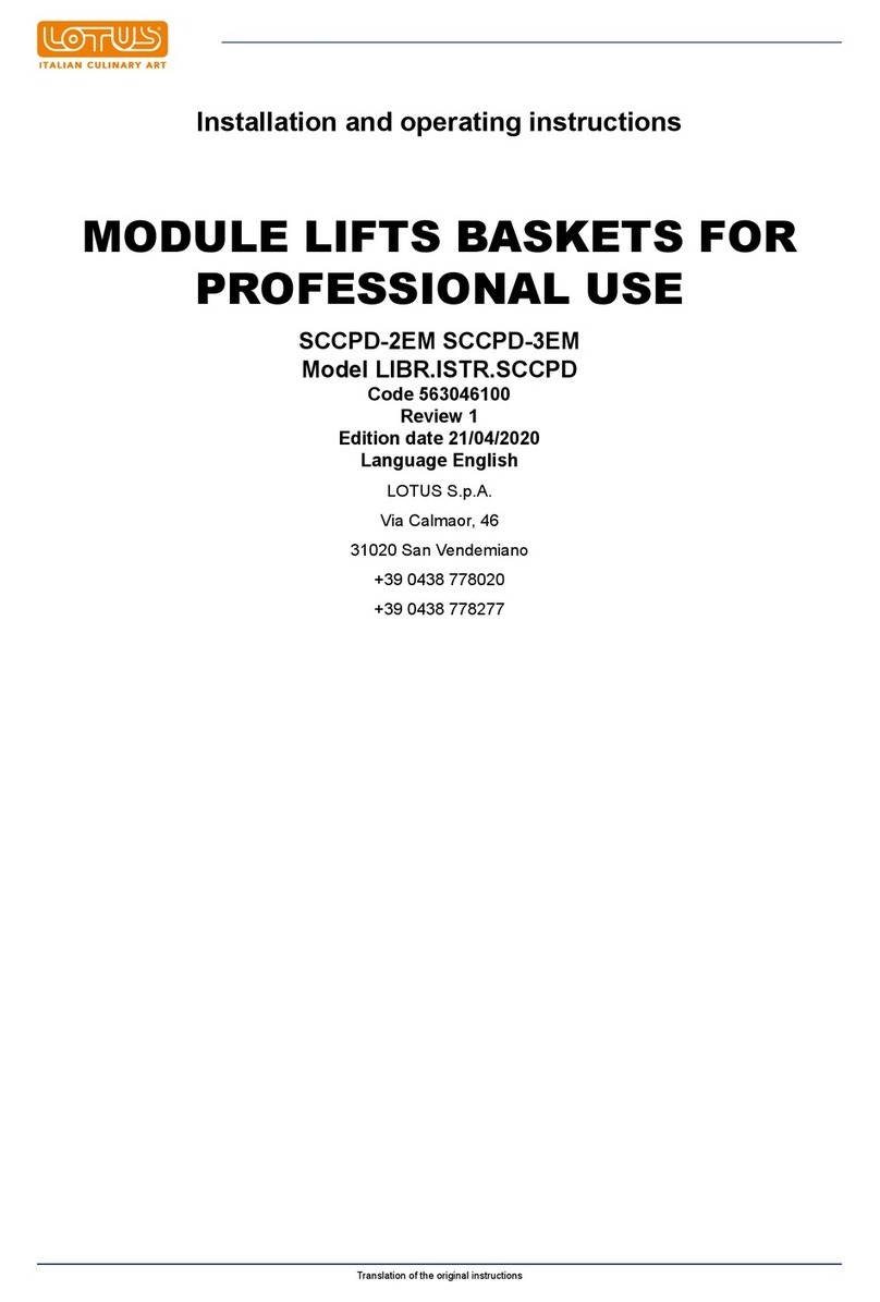 Lotus SCCPD-2EM User manual