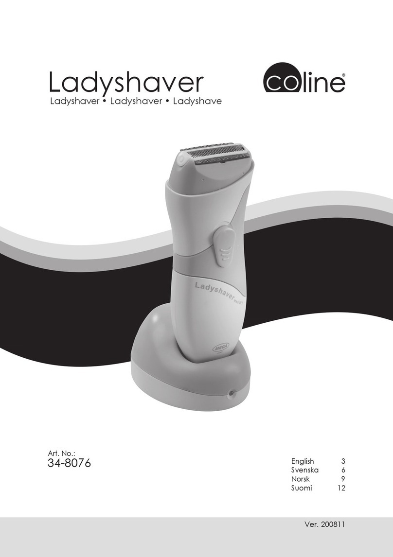 Coline Ladyshaver ML-226R instruction manual