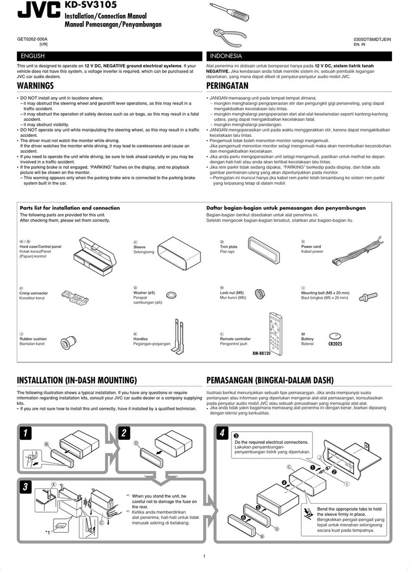 JVC KD-SV3105 Guide