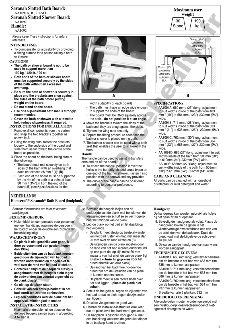Smith & Nephew Savanah AA1091A manual