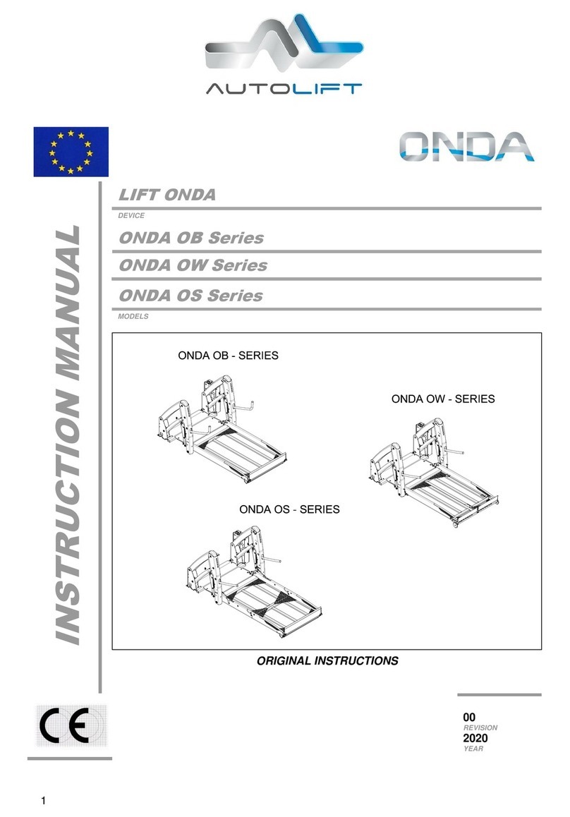AUTOLIFT ONDA OB Series instruction manual