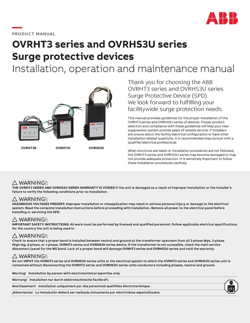 ABB OVRHT3 Series User manual