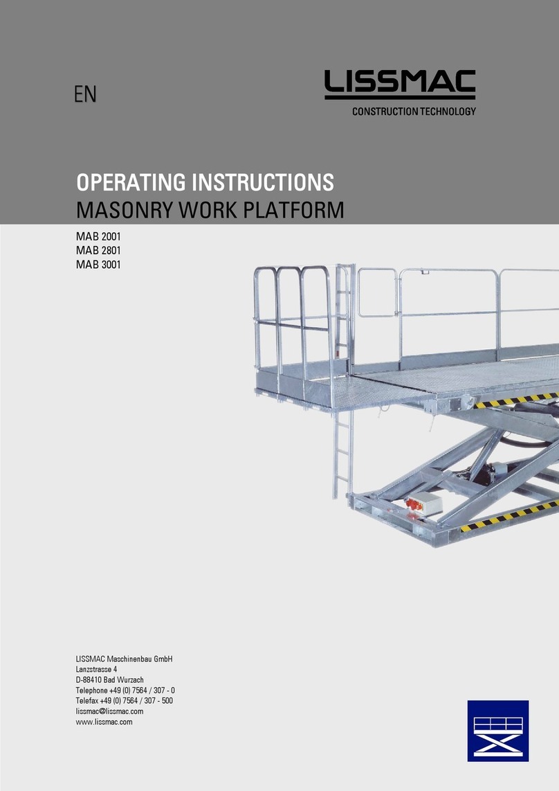 Lissmac MAB 2001 operating instructions