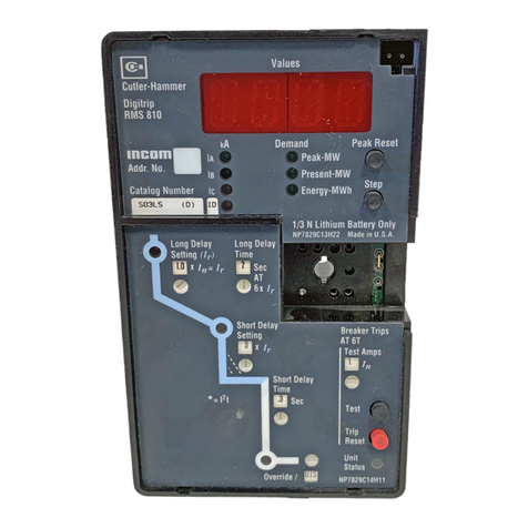 Eaton Cutler-Hammer Digitrip RMS 810 instructions
