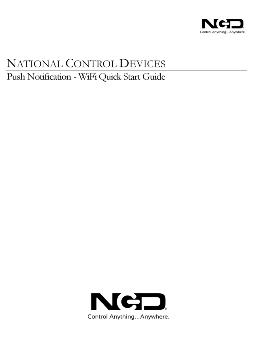 NCD PR60-12 MIRCC8 WIFI User manual