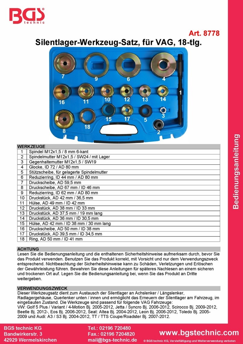 BGS technic 8778 User manual