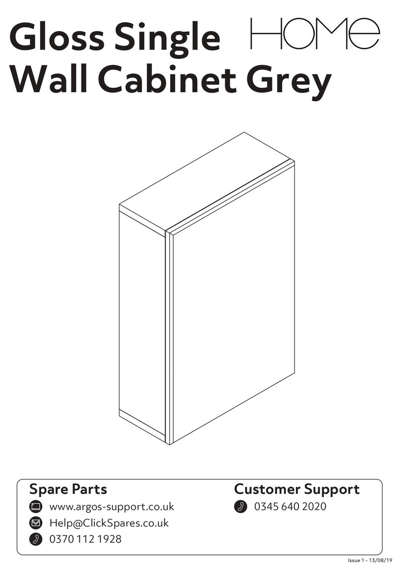 Argos Home Gloss Single Wall Cabinet Grey 363/3704 User manual