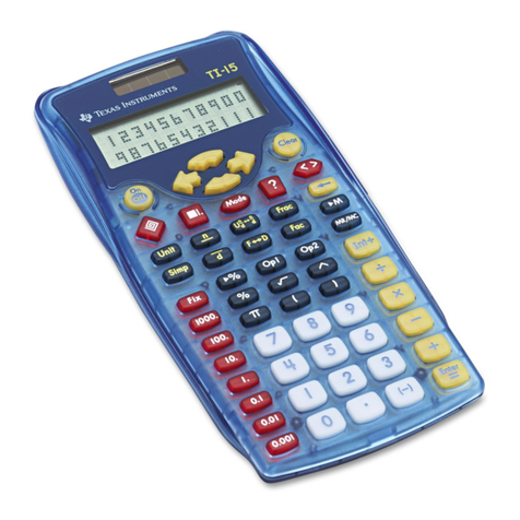Texas Instruments TI-15 User manual