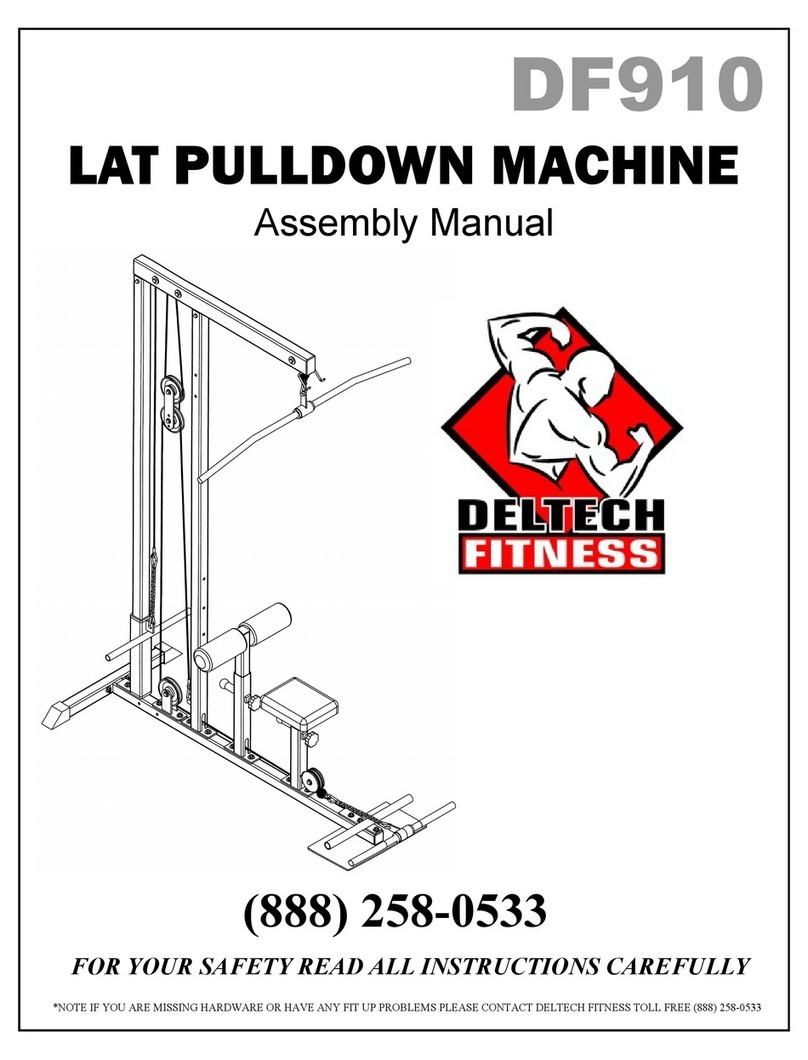 Deltech Fitness DF910 Assembly manual