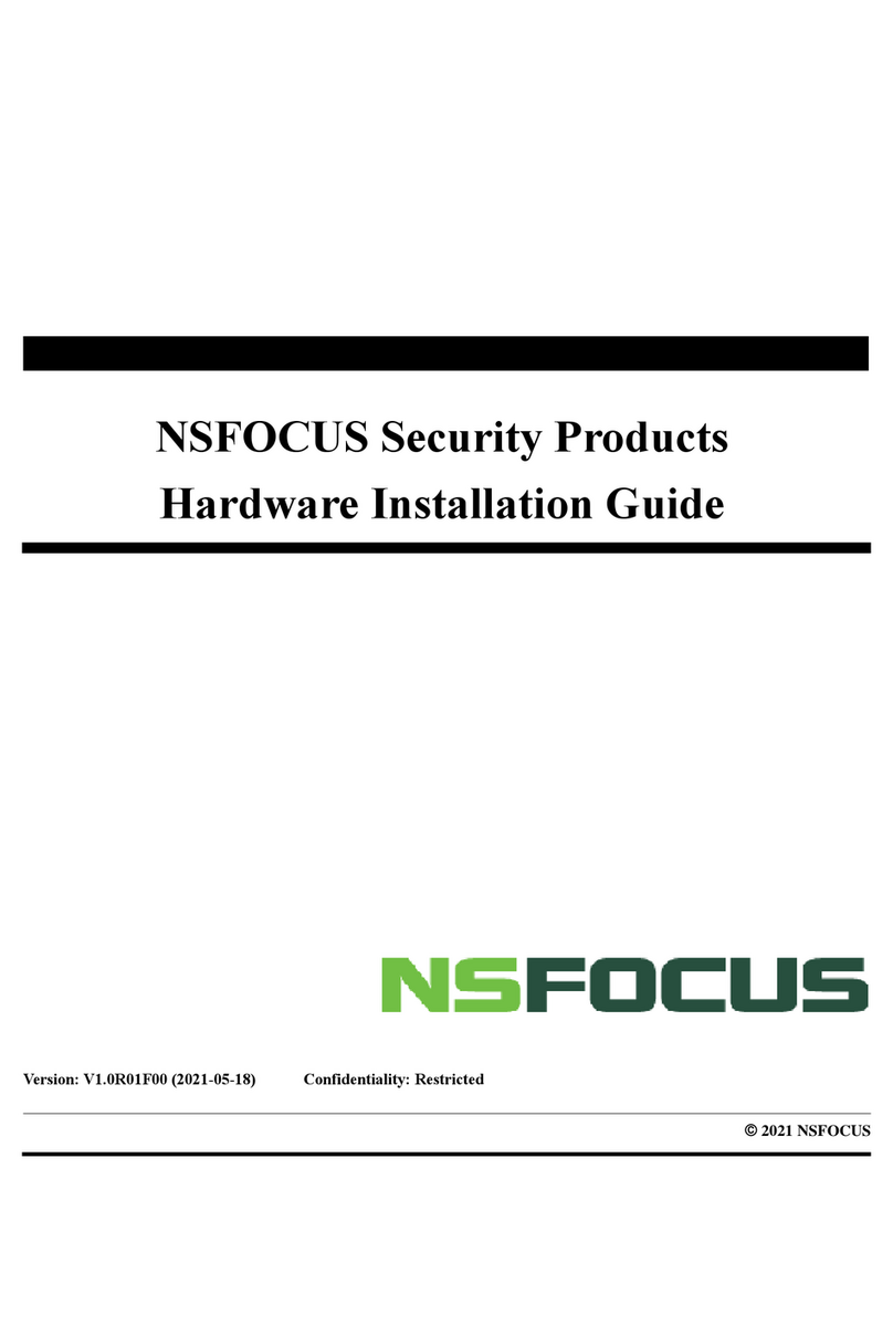 NSFOCUS ADS NX3-800E User manual