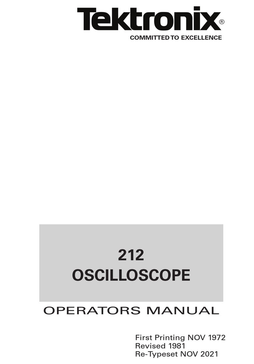 Tektronix 212 User manual
