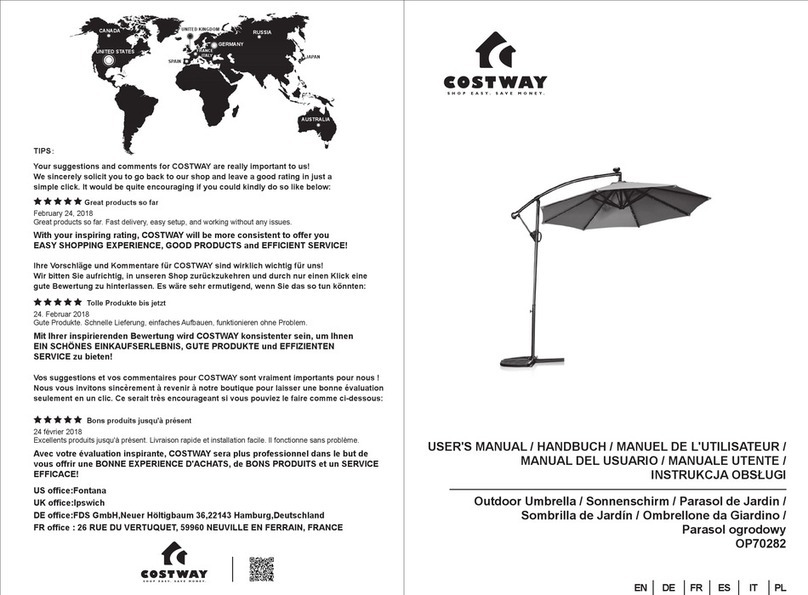 Costway OP70282 User manual