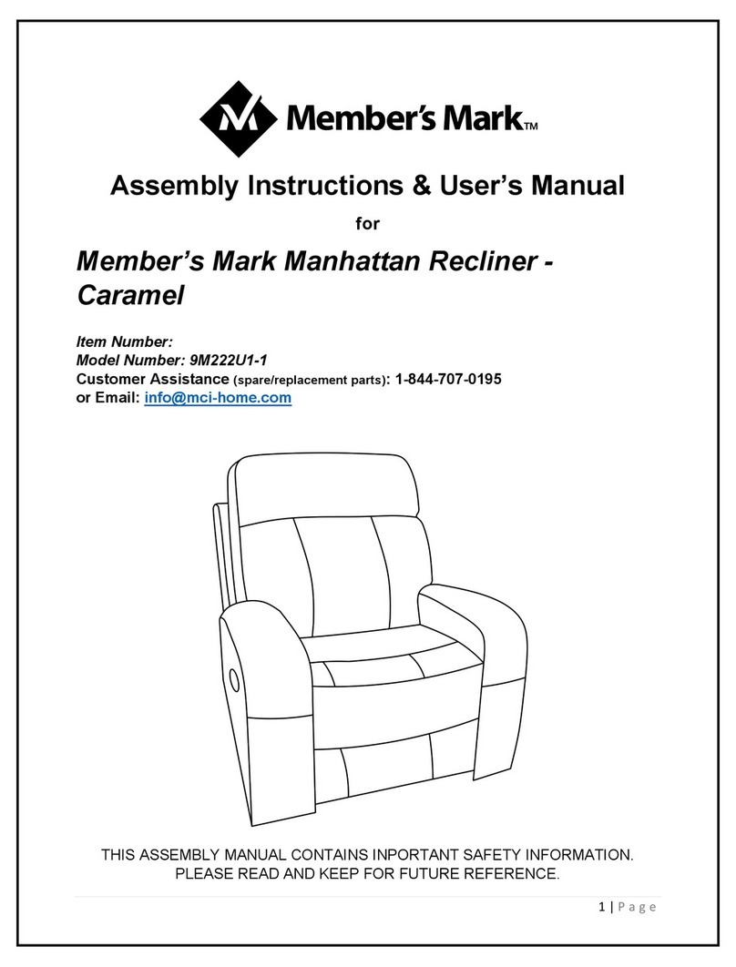 Members Mark 9M222U1-1 Assembly instructions & user manual Members Mark 9M222U1-1 Assembly instructions & user manual