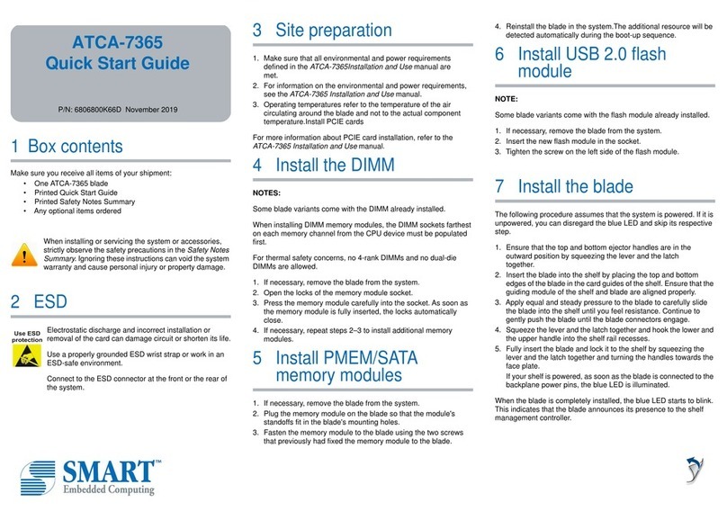 SMART Embedded Computing Computer Hardware quick start guide SMART Embedded Computing Computer Hardware quick start guide