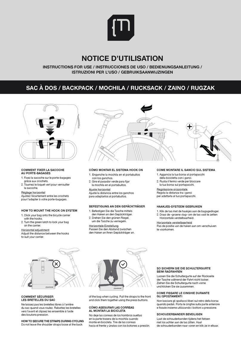 Moustache BACKPACK Instructions for use