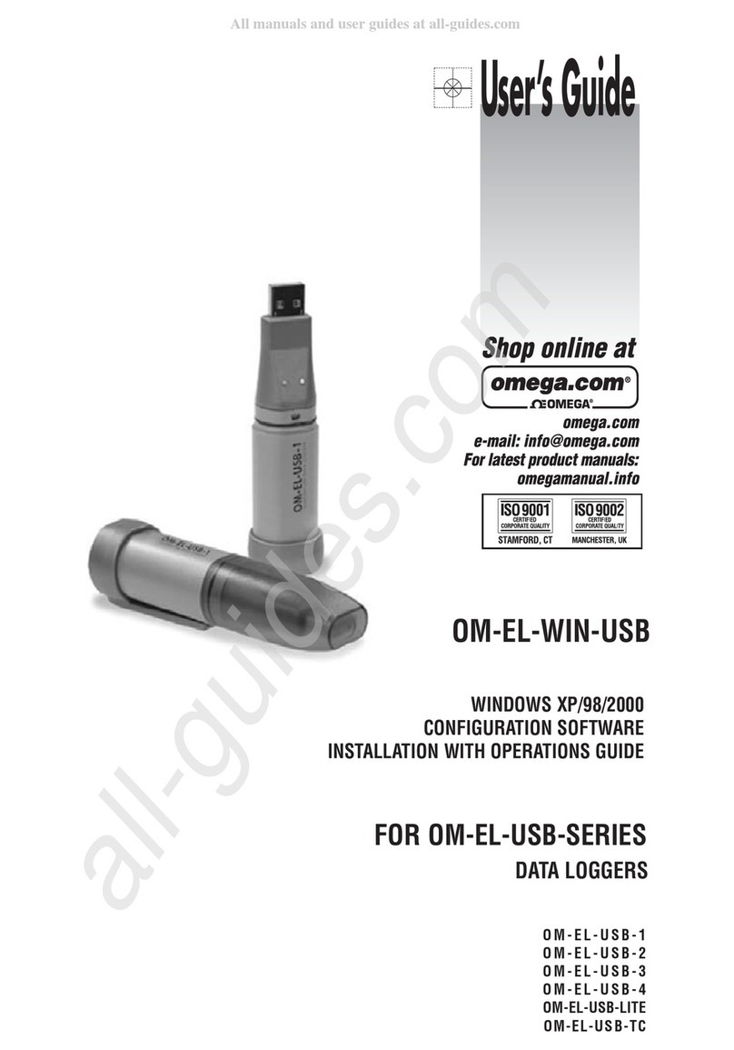 Omega OM-EL-WIN-USB Series User manual Omega OM-EL-WIN-USB Series User manual