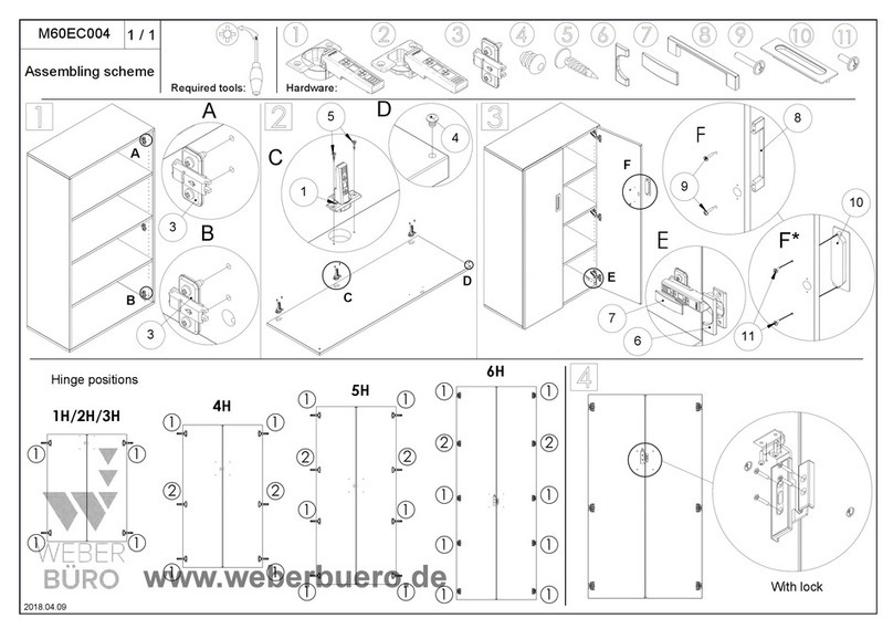 WEBER Buro M60EC004 quick start guide WEBER Buro M60EC004 quick start guide