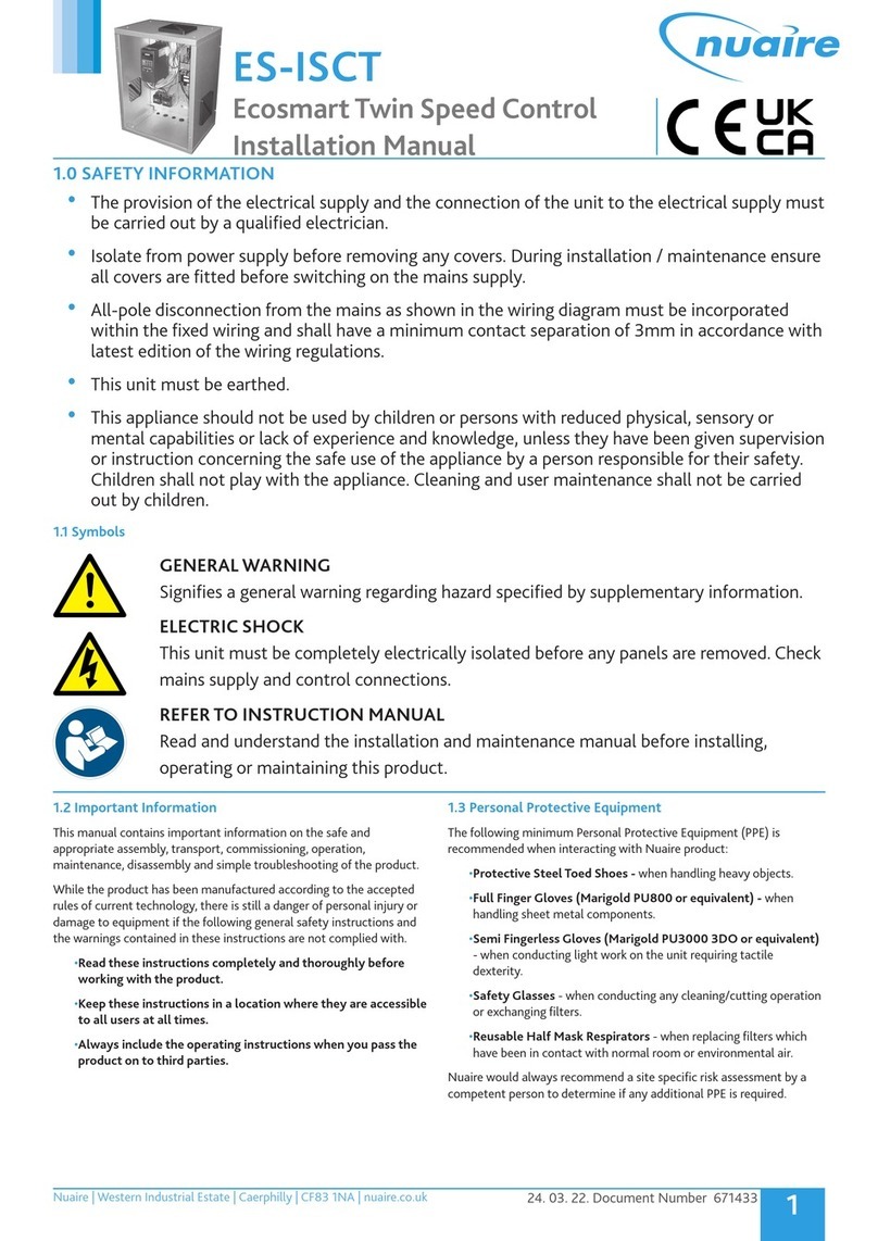 NuAire ES-ISCT installation manual